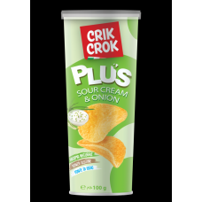 Crik Crok Plus Chips Sour Cream & Onion 15 x 100g