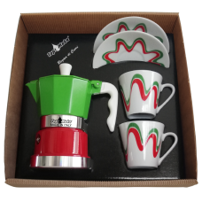 Top Moka Top Coffee Maker Italy Gift Box 2 cups