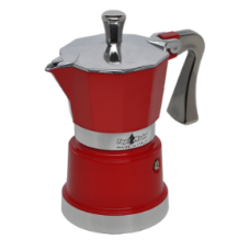 Top Moka Super Top Coffee Maker Red 1 cup