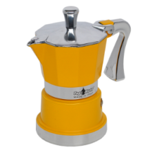 Top Moka Super Top Coffee Maker Yellow 1 cup