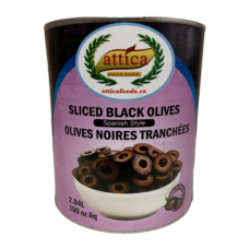 Attica Olives Black Sliced 6 x 3Kg
