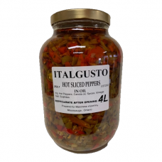 ItalGusto Peppers Hot Sliced 2 x 4lt
