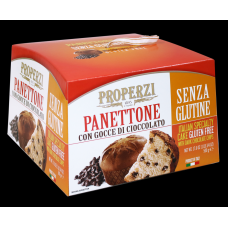 Properzi Panettone with Chocolate Chips Gluten Free 6 x 500g