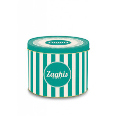 Zaghis Panettone Farcito Cioccolato in Latta/Low Filled with Chocolate Cream Tin Box