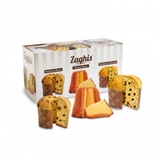 Zaghis Tris Panettoncini Classic / Chocolate / Pandorino Box 8 x 280g
