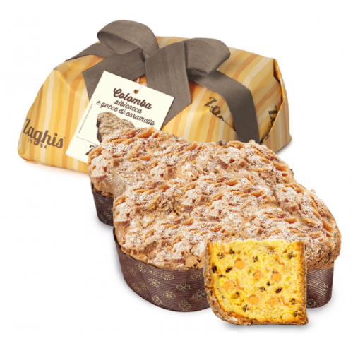 Zaghis Colomba Apricot and Caramel Chips