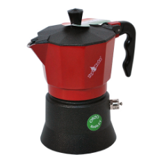 Top Moka Barley Testa Rossa Coffee Maker Red