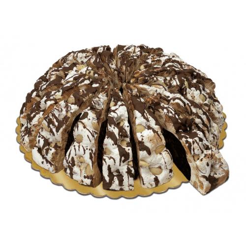 Properzi Torta Torrone Morbida con Mandorle e Cioccolato